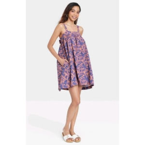 Universal Thread Linen Blend Floral Dress XXL